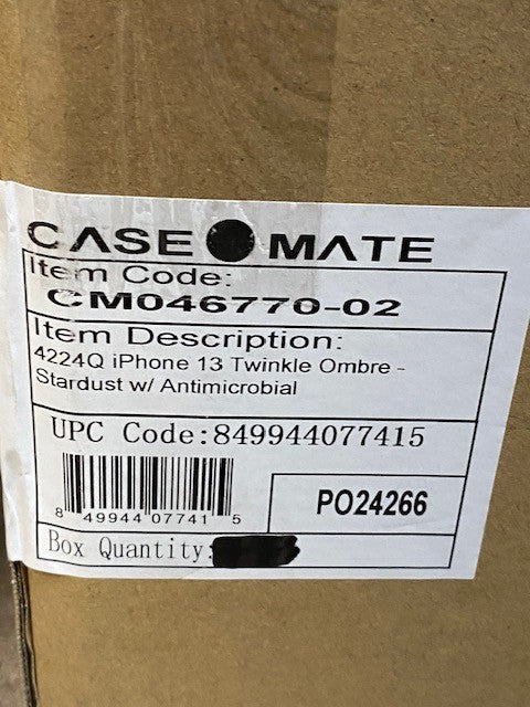 4 Quantity of Case Mate iPhone 13 Phone Cases Twinkle CM046770-02 (4 Quantity)