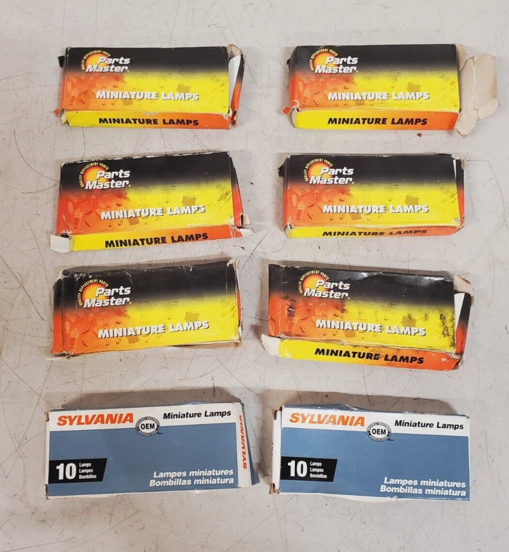 80 Qty of Parts Master Sylvania Miniature Lamps PM1816 | 193 | 464 | 194(80 Qty)