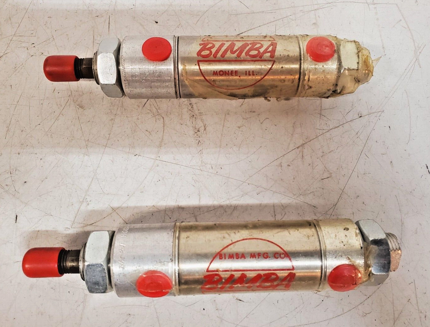 2 Quantity of Bimba Pneumatic Cylinders 121-DP (2 Qty)