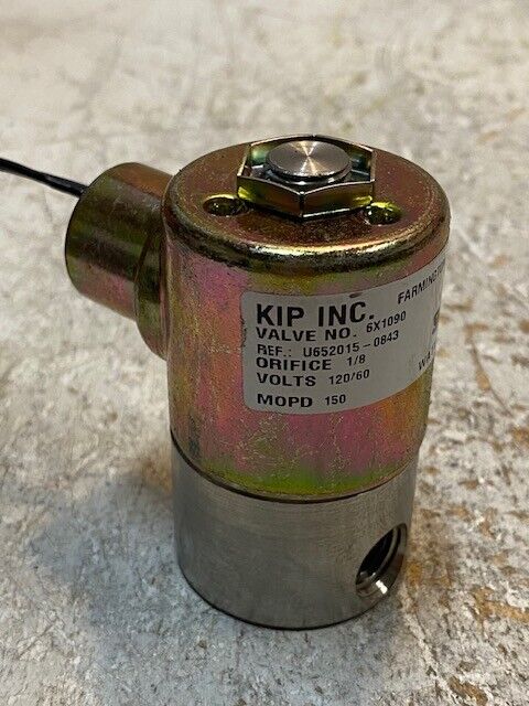 KIP Inc. Solenoid Valve 6X1090 U652015-0843 1/8 Orifice 120/60 V 150 MOPD