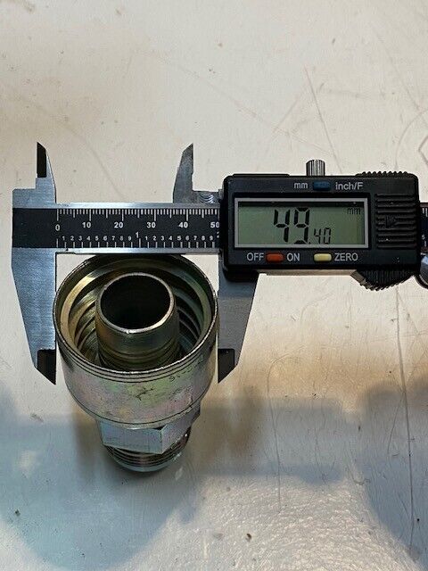 Hydraulic Crimp Fitting ATTC-16 Male Bore 20mm Thread 33mm 49mm OD