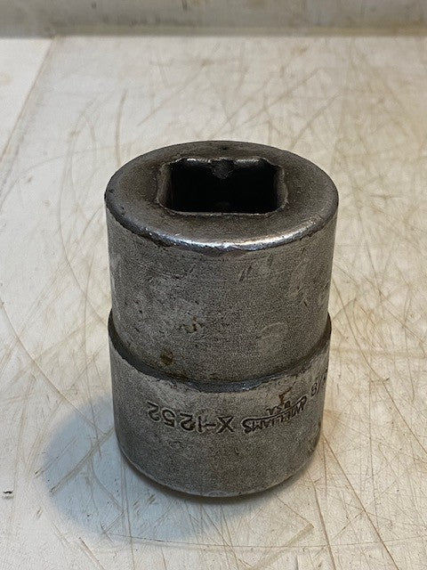Williams X-1252 1-5/8" Dr Shallow Chrome Socket 3" Long 60mm Outside Diameter