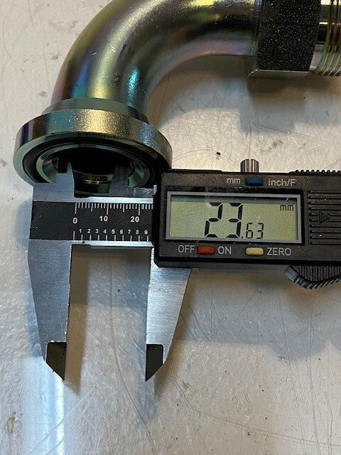 2 Quantity of Hydraulic Split Flange 90 Degree Elbow Fittings 4-3/4" H (2 Qty)