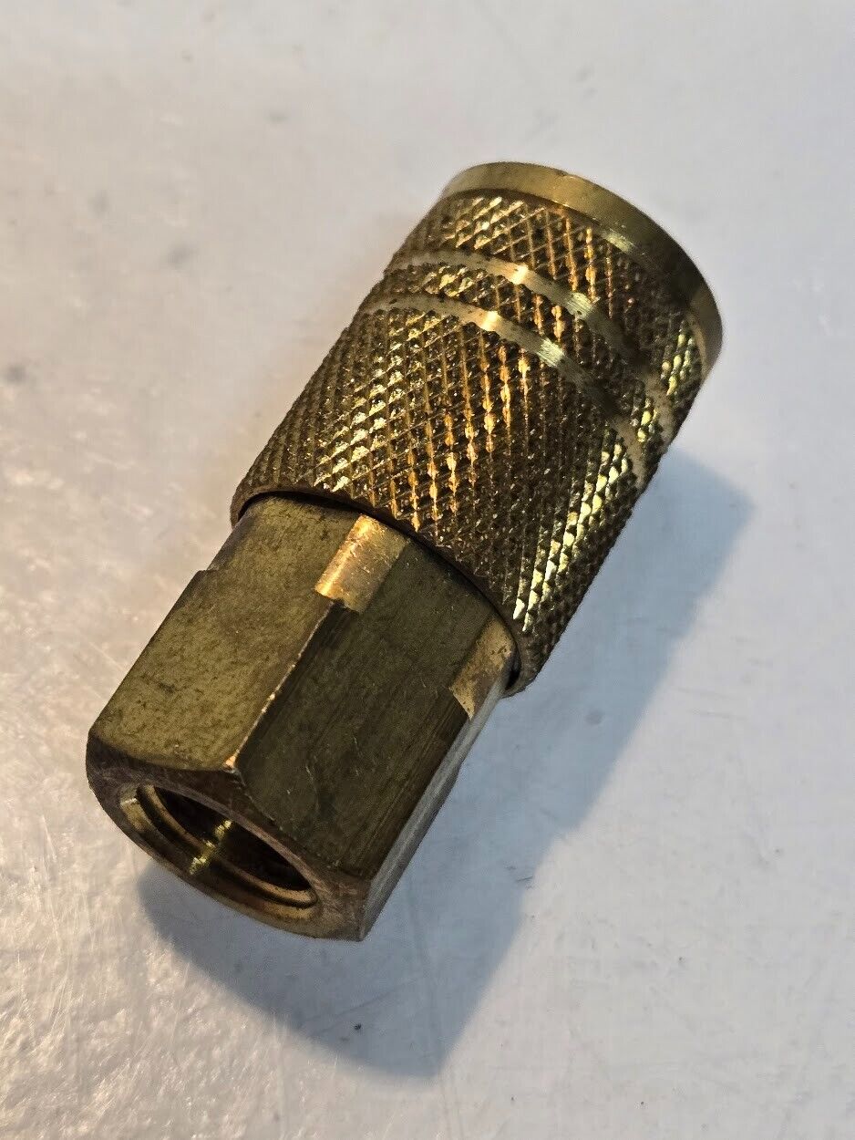 9 Quantity of Amflo C280B 1/4" Quick Change Couplings 1/4" FNPT Brass (9 Qty)
