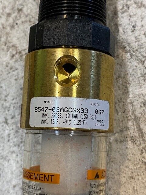 Watts Integral Filter/Regulator B547-02AGCGX33