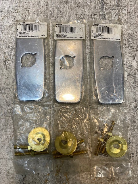 3 Quantity of MOEN Commercial 4" Deck Plate with Mounting Kit 104428 (3 Qty)