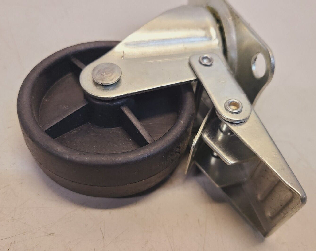 4 Quantity of Heavy Duty Plastic Casters with Brake 3" Diameter (4 Qty)