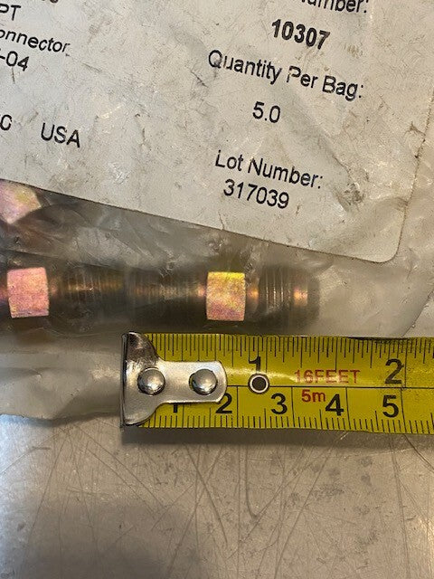 10 Qty of Bowman 2404-06-04 3/8"-37 Tube 1/4" NPT Male Connectors (2 Packs of 5)