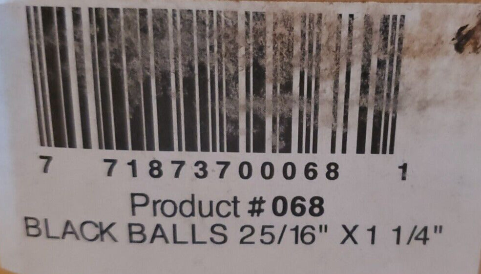 4 Qty. of Black Hitch Balls # 068 | 2-5/16" x 1-1/4" | 25000 Lb | V19 (4 Qty)