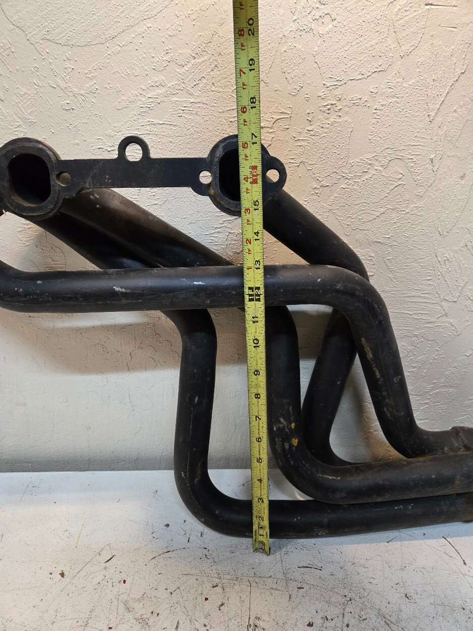 Exhaust Header 3" Outlet 4 Cylinders Long Tube 36" Overall Length 17.25" Height