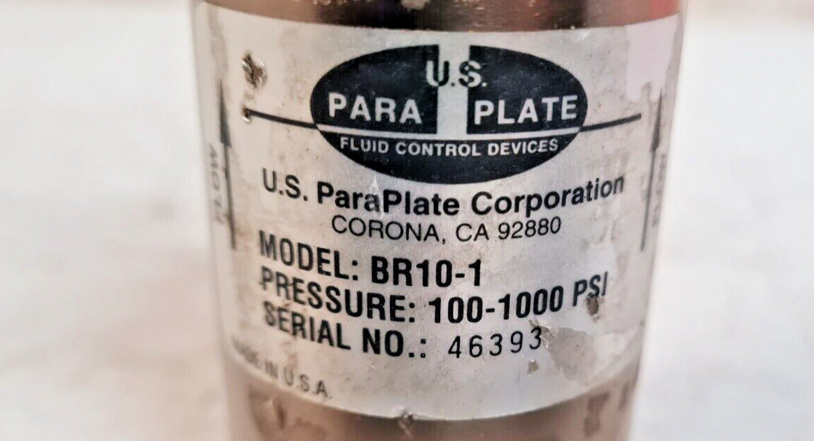 PARAPLATE Pressure Relief Regulator 100-1000 PSI | BR10-1 | 46393