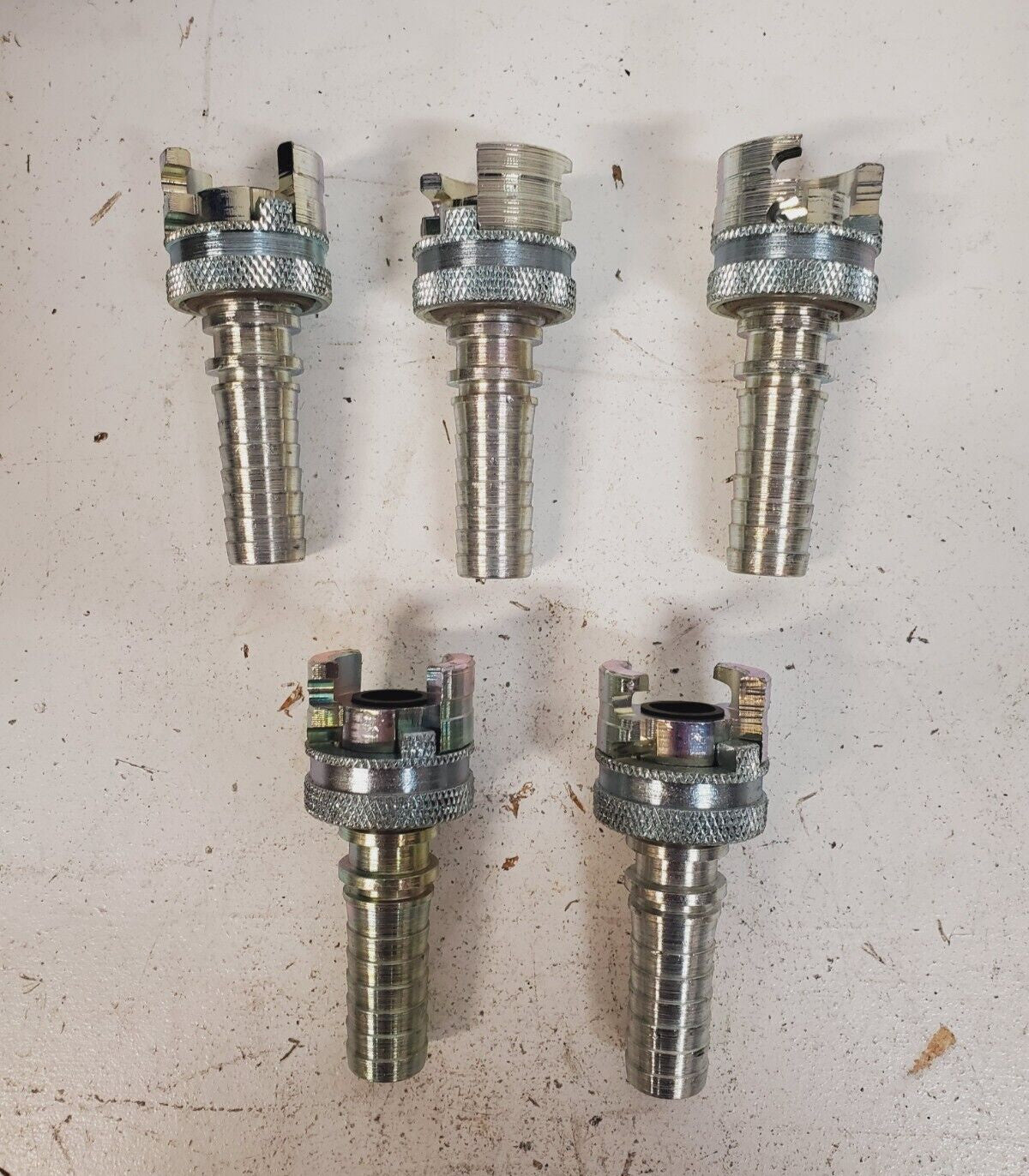 5Qty Valve Steel Interchange Pneumatic 1/2" Coupler x 3/4" Hose (5Qty)