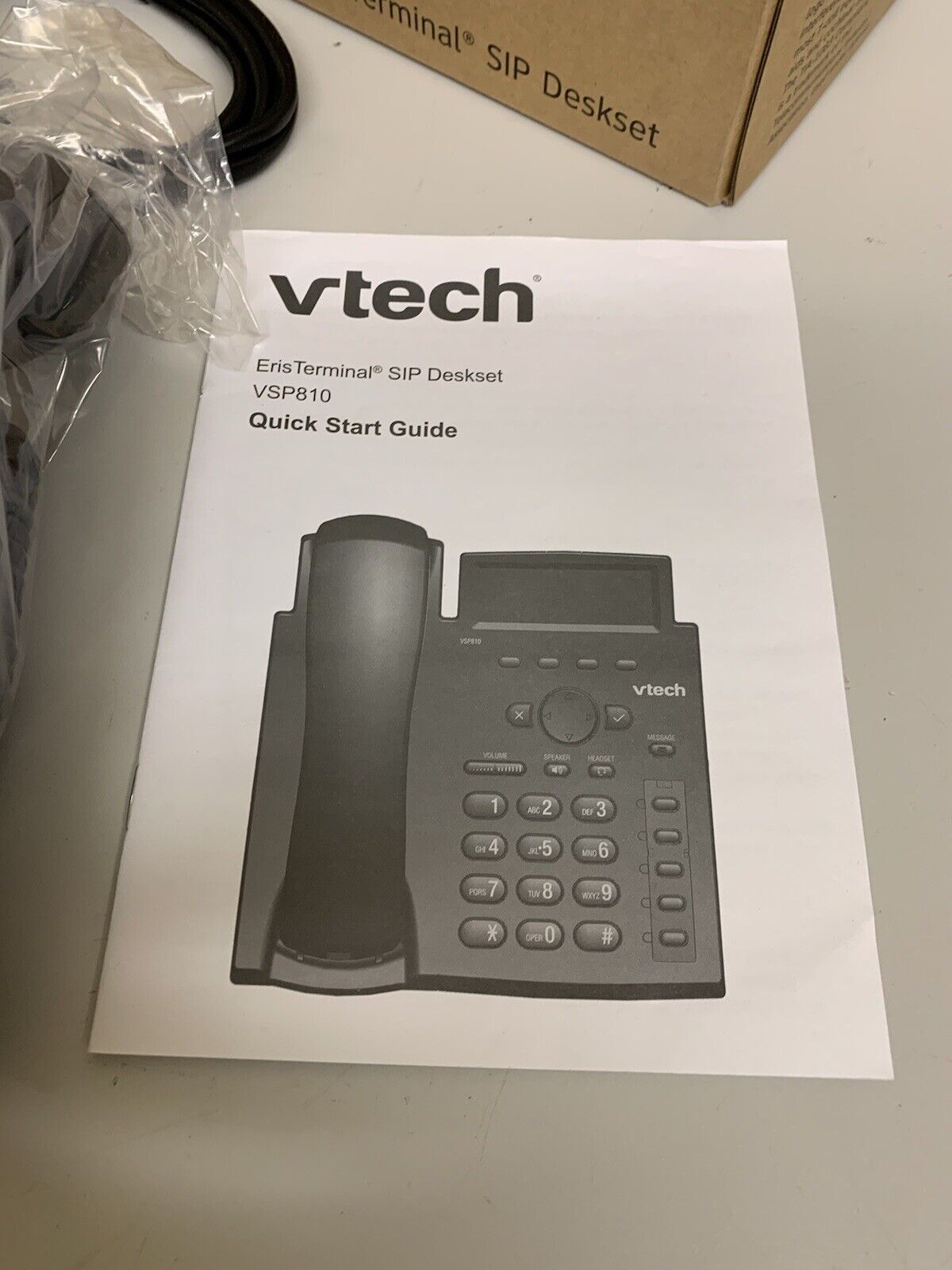 Vtech VSP810 ErisTerminal SIP Office Phone Desk Set - FREE SHIPPING