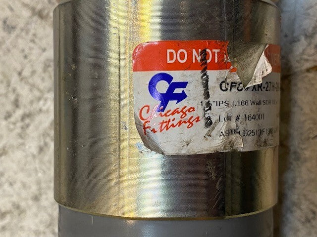 Chicago Fitting Flexible Gas Meter X-Riser XR-27H-20-36-ZDC 40-1/2" Long 60mm OD