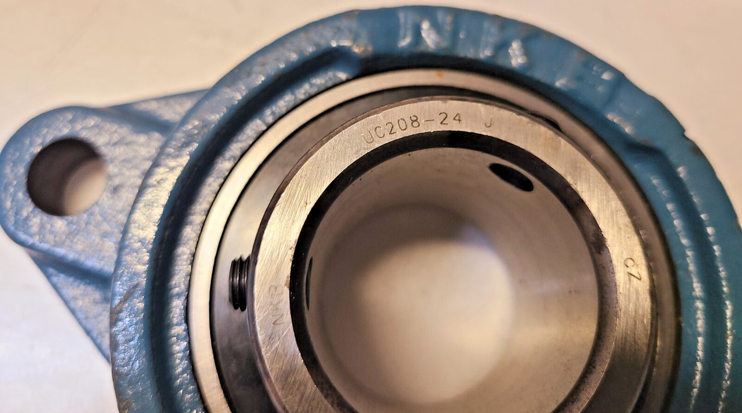 NKB Bearing 2 Bolt Flange FL208 | 1-1/2" | UC208-24