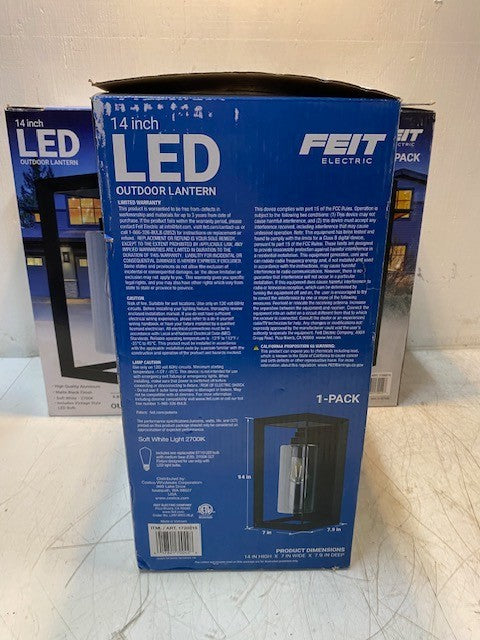 3 Quantity of Feit Electric 1720215 14" LED Outdoor Lanterns (3 Quantity)