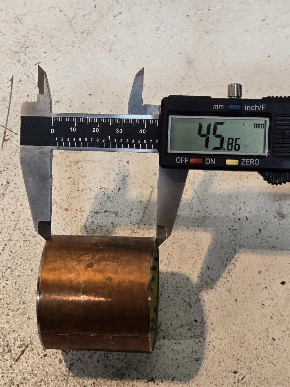 2 Quantity of GGB Bushings L11A 49mm OD 45.5mm ID 46mm Length 10mm Hole (2 Qty)