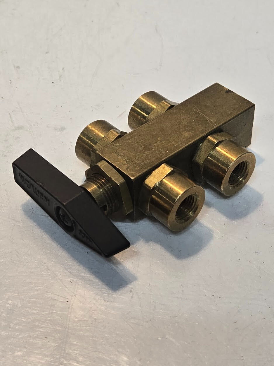 ABCO Kantleak 5 Port Stack Valve for Freon 134a | 12 500 502 22 404a 410A | 1/8"