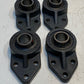 4 Qty of Peer Flange Bracket FB205 Insert Bearing UC205-16 | 25mm Bore (4 Qty)