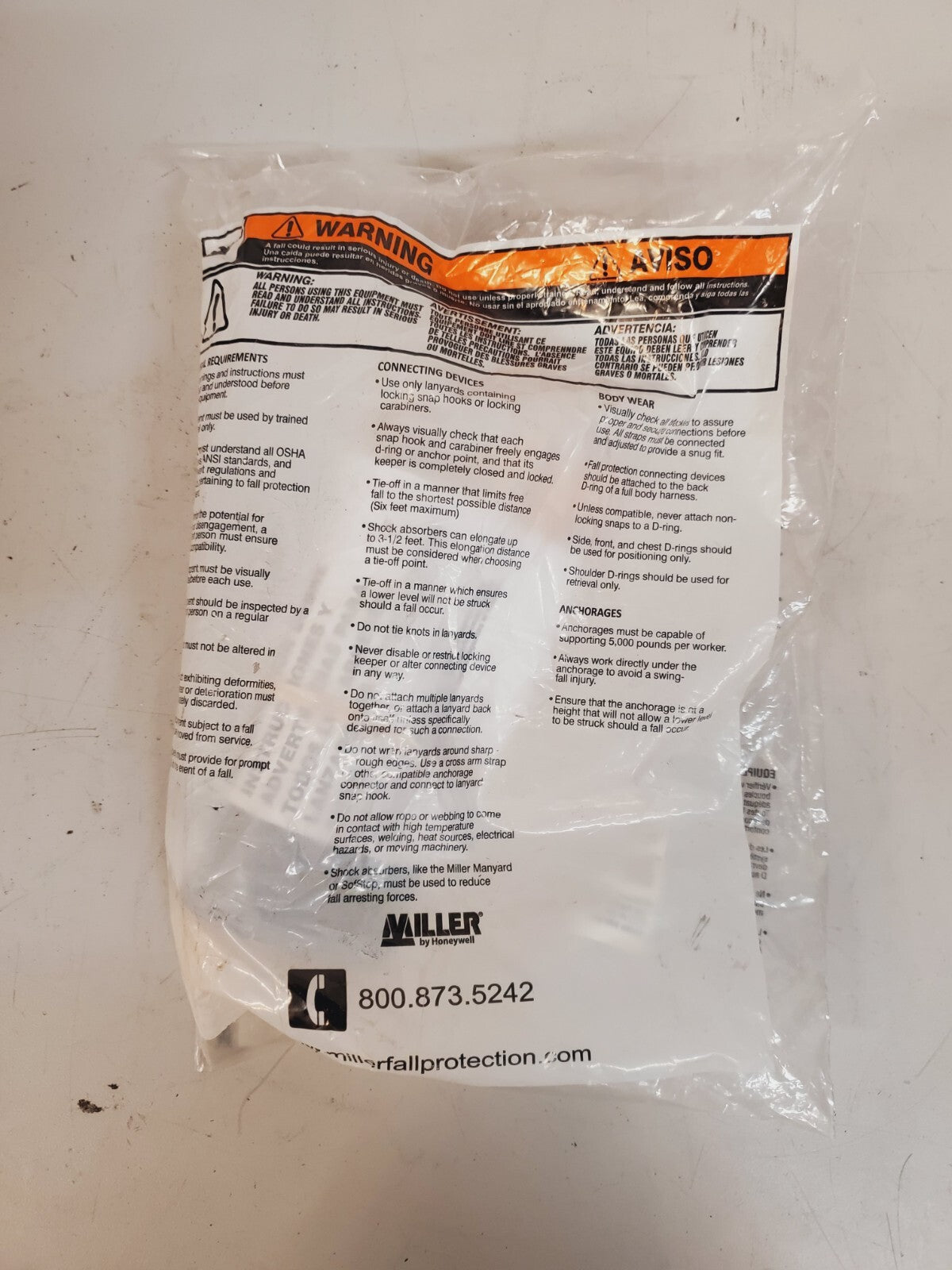 Miller by Honeywell Positioning Lanyard 20C113 | T9111W-Z7/6FTAF