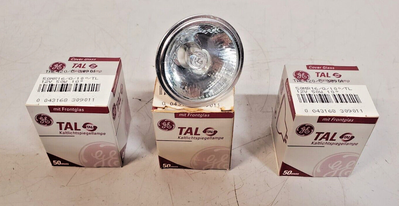 3 Qty of GE Lamps 30901 | 50MR16/Q/10°/TL | 50MR16/Q/10/TL | 12V (3 Qty)