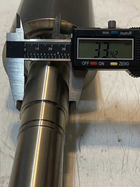 Pinch Tension Roller Gear 19-1/2" L 82mm OD 25mm End 15mm ID 29mm End