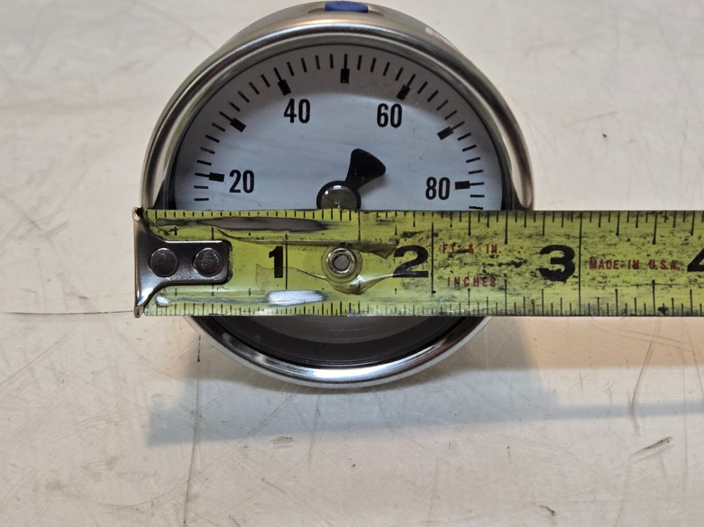 Ashcroft 1008 60mm Pressure Gauge 0-100 PSI | 2-11/16" OD | 1/4" NPT Back Mount