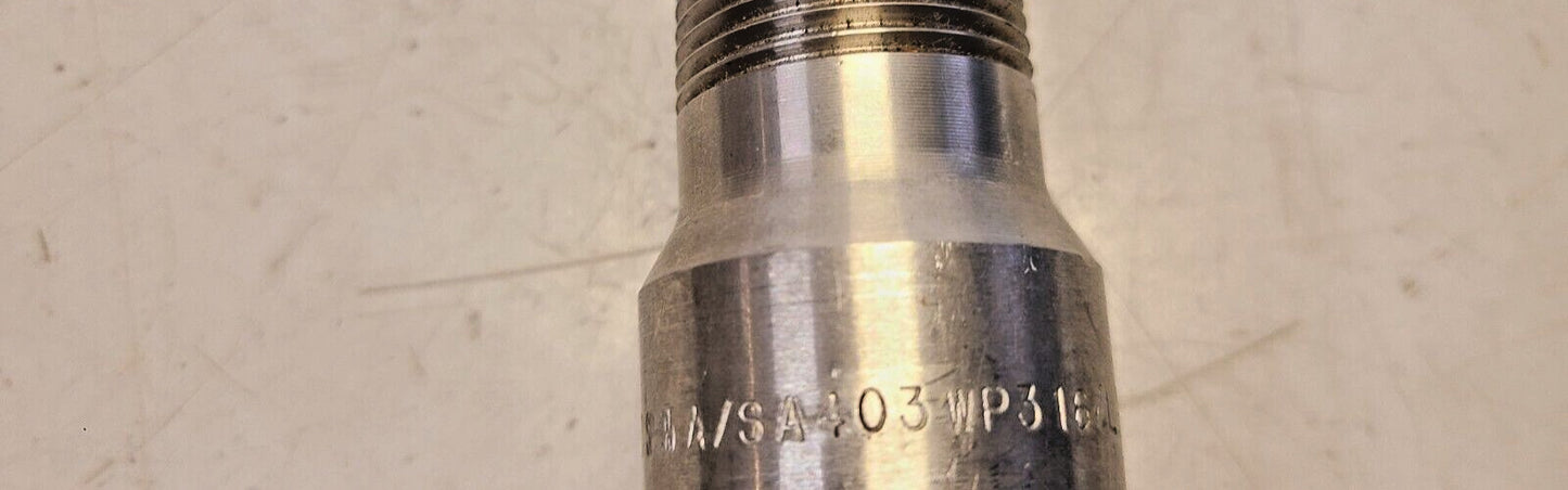 2 Quantity of Steel Heavy Swage Nipples 1 x 3/4 | S/80 SP-95 | 08037 (2 Qty)