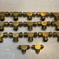 17 Quantity of Brass Compression Tee Pipe Fitting 17mm Thread 8mm ID (17 Qty)