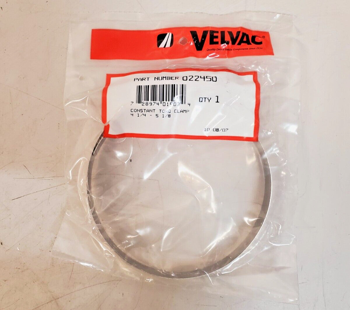 4 Qty. of Velvac Constant Torque Hose Clamps 4-1/4″ – 5-1/8″ | 022450 (4 Qty)