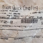 10 Qty Dixon Quick Connect Hose Coupling 1/4" 2FF2-B (10 Qty)