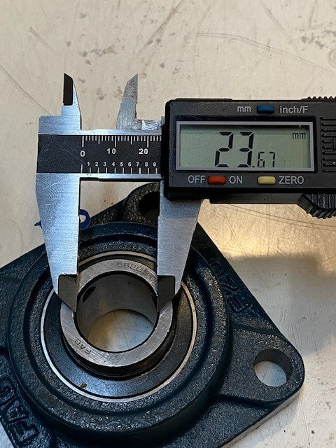 2 Quantity of FAG F205 4-Bolt Flanges w/ 56205-015 Insert Bearings (2 Quantity)
