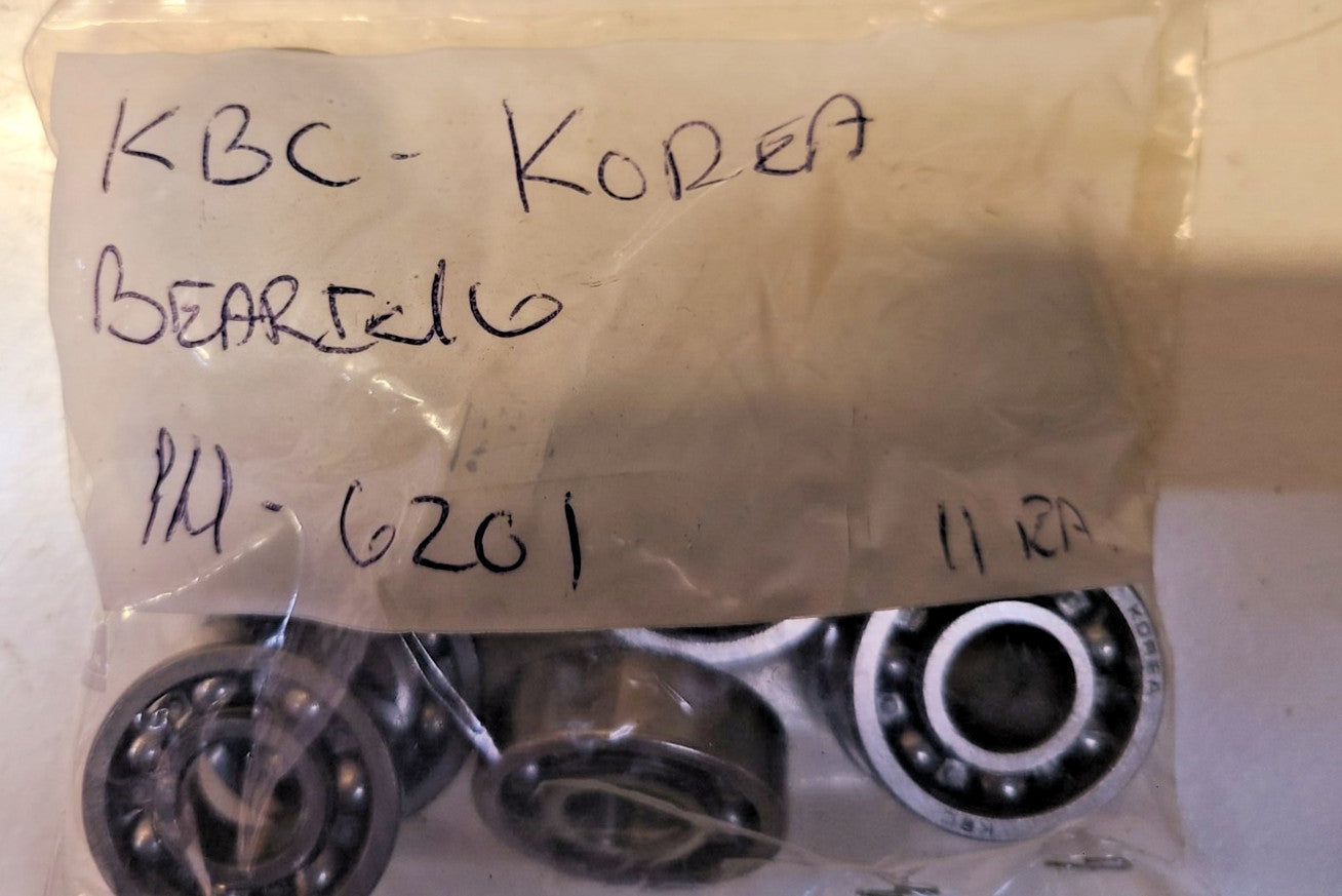 11 Quantity of KBC Bearings Part Number 6201 (11 Qty)