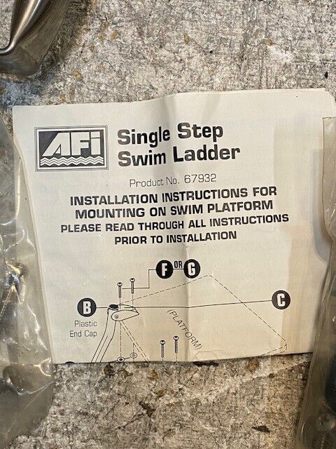 AFI Single Step Boat Swim Ladder 67932