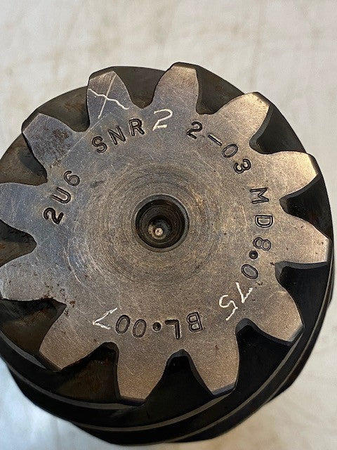 Spiral Bevel Pinion Gear Shaft 12 Teeth 2U6 SNR 2 2-03 MD8.075 BL.007