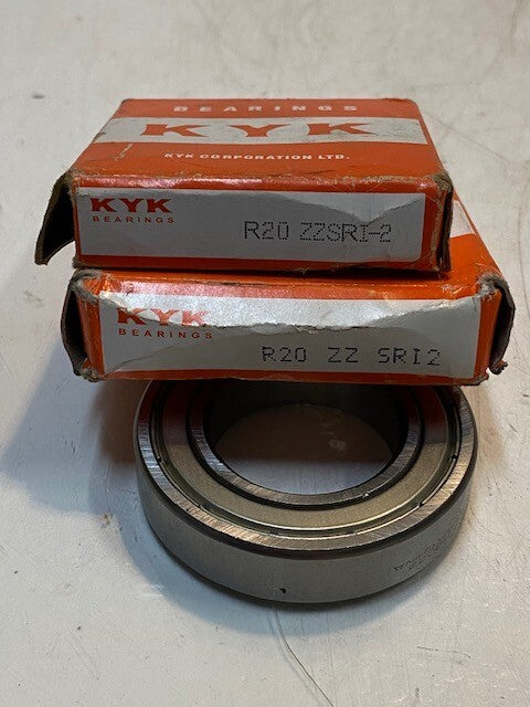 2 Quantity of KYK Bearing R20-ZZ-SRI2 | 57mm OD 31mm Bore 13mm Thick (2 Qty)