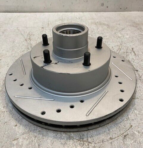 Brake Rotor Drilled & Slotted Coated Front Hub 5519 | 200415 Min Thk 24.5mm