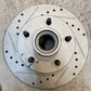 Brake Rotor Drilled & Slotted Coated Front Hub 5519 | 200415 Min Thk 24.5mm