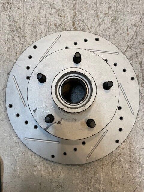 Brake Rotor Drilled & Slotted Coated Front Hub 5519 | 200415 Min Thk 24.5mm