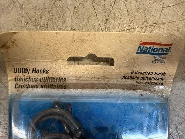 3 Packages of 26 National Galvanized Finish Utility Hooks N180-760 | V2349