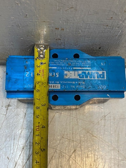 Pump Tec Pump Head Only Series 112 | 12T Series W0404-261 | 4-1/4" Ports Blue