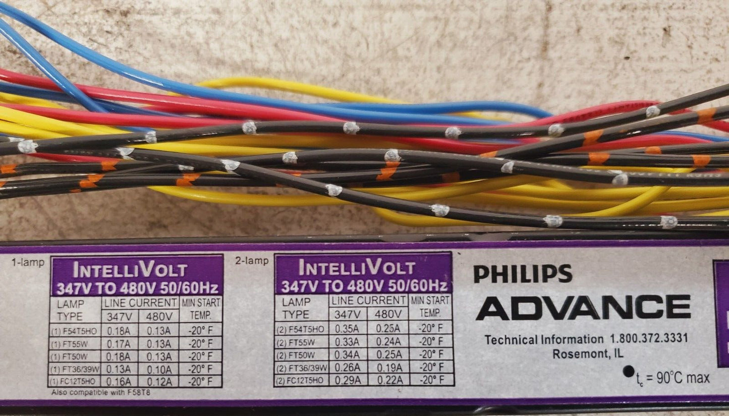 Philips Advance Fluorescent Ballast Centium HCN-2S54-90C-WL