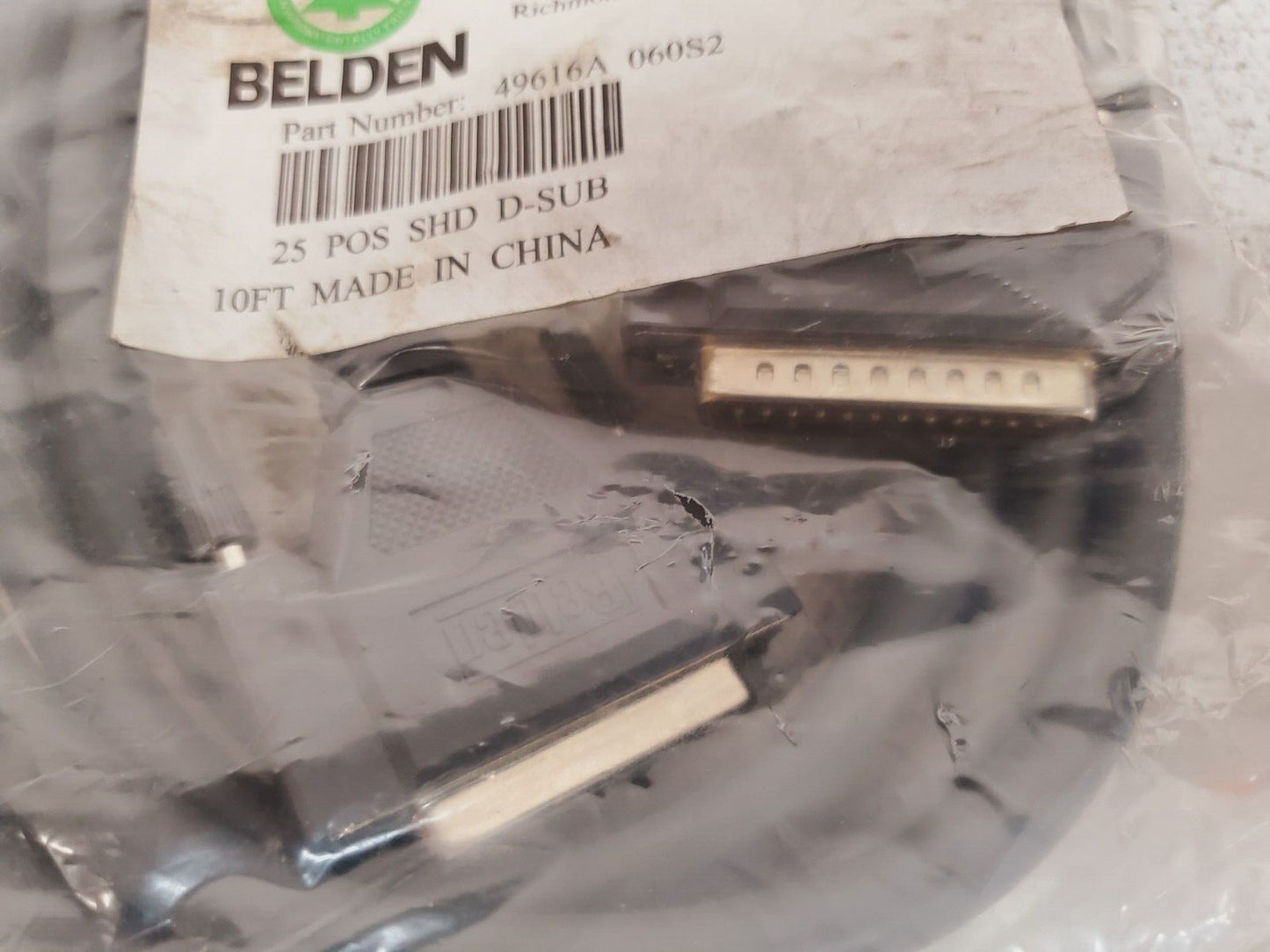 Belden Cable Assemblies 10ft  49616A 060S2 | 25 POS SHD D-SUB