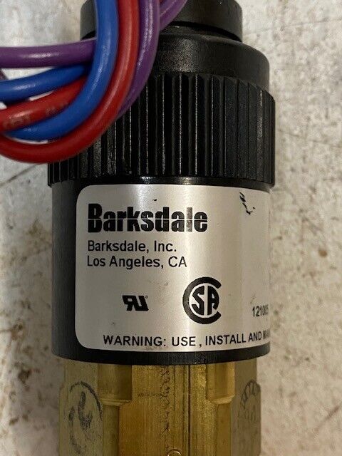 Barksdale Pressure Vacuum Switch T96201-BB2-P1 360-1700 Psi 5A 125/250 VAC