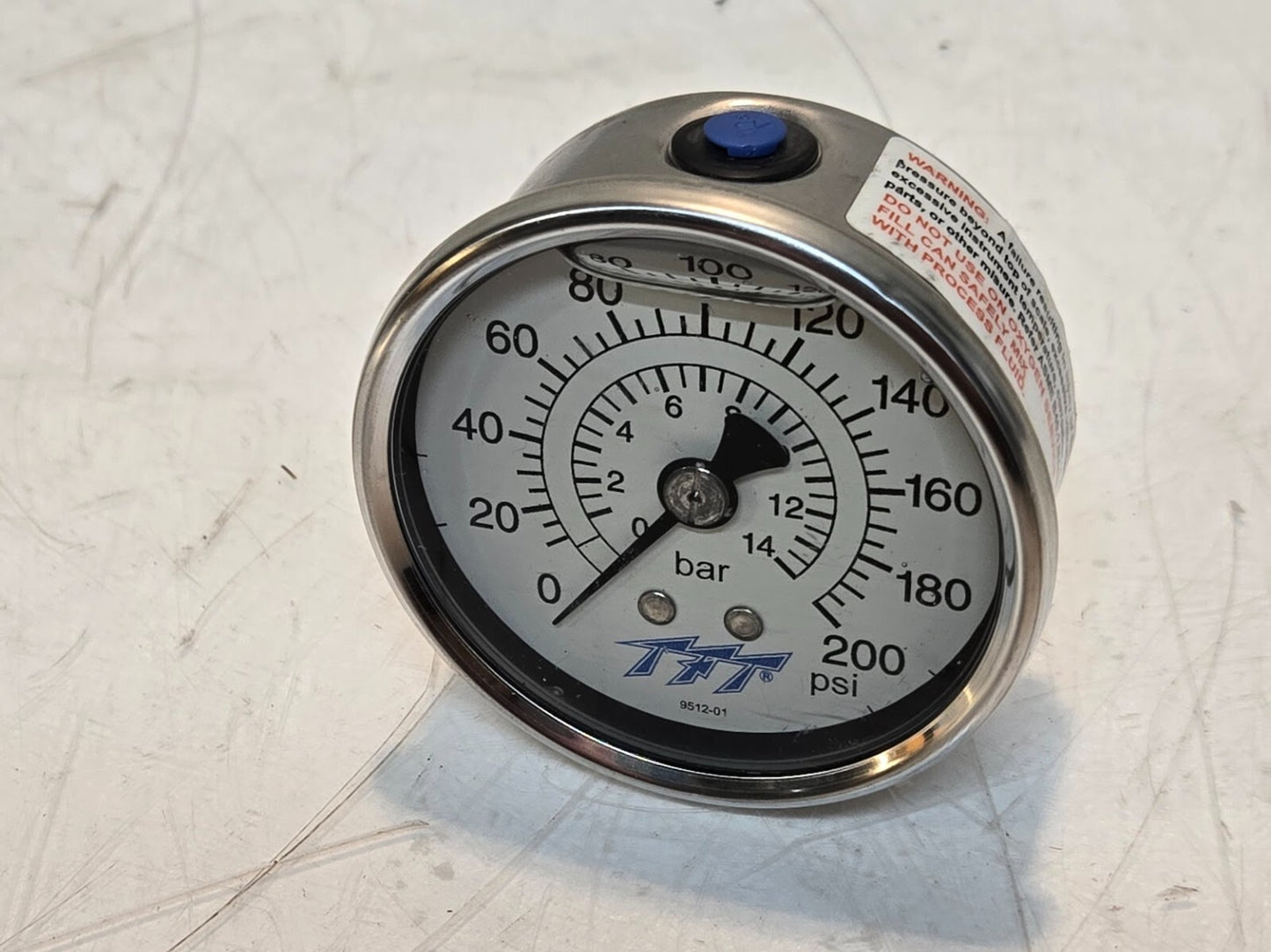 2 Quantity of TFT 9512-01 Liquid Filled Pressure Gauges 238A640 (2 Quantity)