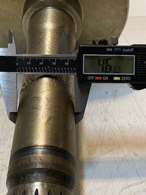 Stub Axle 13" L 38mm Thread 48mm 18-Spline 46mm Shaft 5-Bolt 6-3/4" Hub