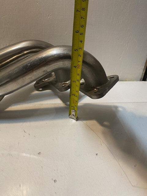 3-Branch Exhaust Header 25" L  52mm Bore 39mm Branch Bore 14mm Thread