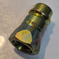 8 Quantity of Pioneer 8010-15P 1/2" Valved Hydraulic Nipples 3/4"-16 ORB (8 Qty)