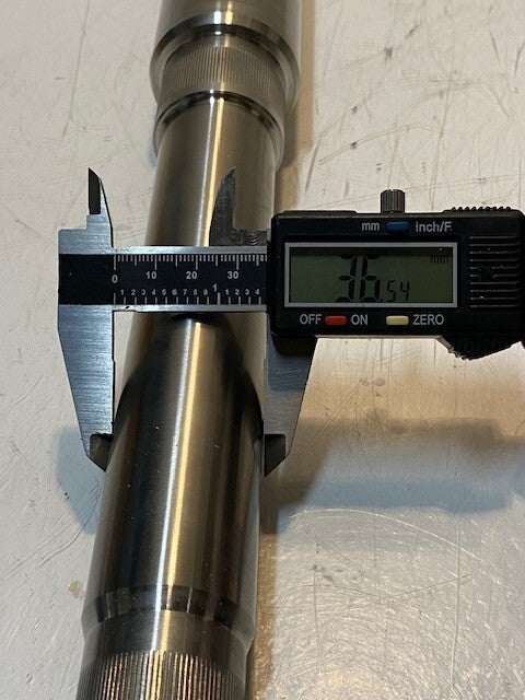 Mission Products Group Shaft 16" Long 51mm OD 37mm Main Shaft 22mm Thread End