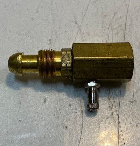 Propane Pressure Test Block Gauge Valve 3-1/2" L 9mm ID 29mm OD 20mm Thread